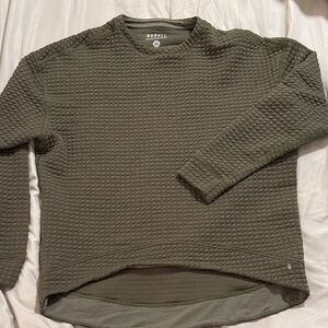 NOBULL Army Green Quilted Pullover